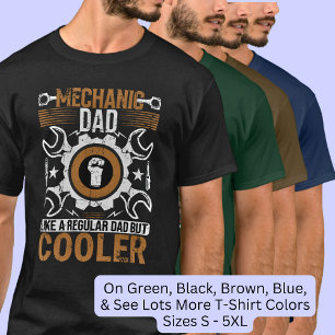 Camiseta Papá mecánico como el regular pero más genial