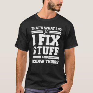 Camiseta Papá mecánico para hombres eso es lo que arreglo l
