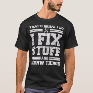 Camiseta Papá mecánico para hombres eso es lo que arreglo l