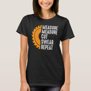 Camiseta Papa Medida Cortar Jurar Hombre Mano Padre
