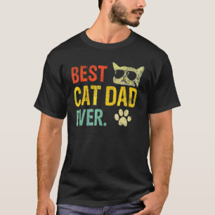 Camiseta Papá mejor gato jamás puño gato papá