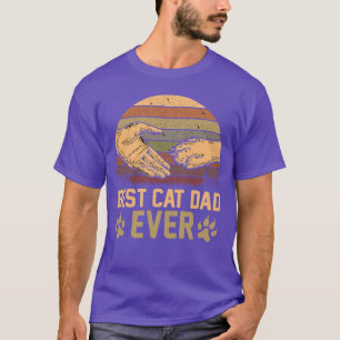 Camiseta Papá mejor gato jamás TShirt Funny Cat Daddy Fath