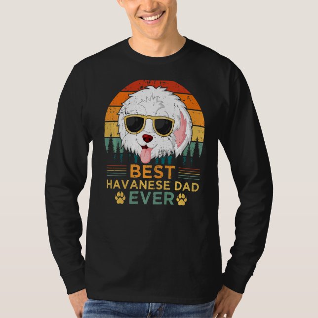Camiseta Papá mejor hispano hispano de perro hispano (Anverso)