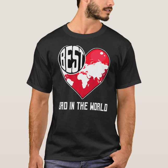 Camiseta Papá Mejor Padre En El Día Mundial Del Padre Guay  (Anverso)