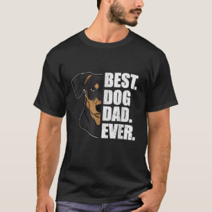 Camiseta Papá mejor perro de los hombres del mundo Mini Pin
