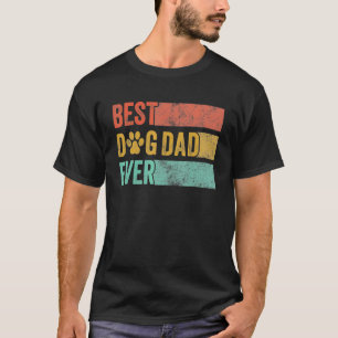 Camiseta Papá mejor perro del mundo padre del perro retro p