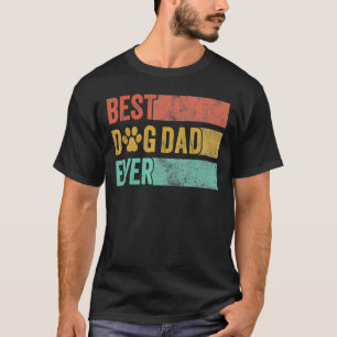 Camiseta Papá mejor perro del mundo padre del perro retro p