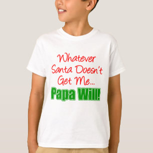 Camiseta Papá mejor que Santa