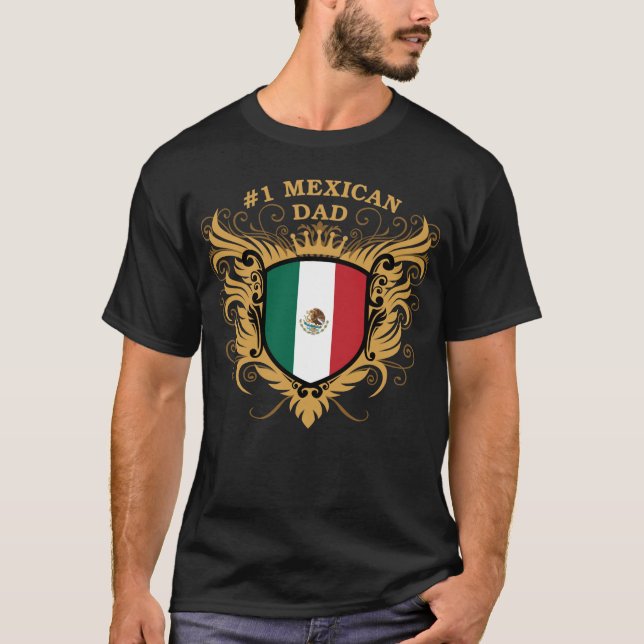 Camiseta Papá mexicano del número uno (Anverso)