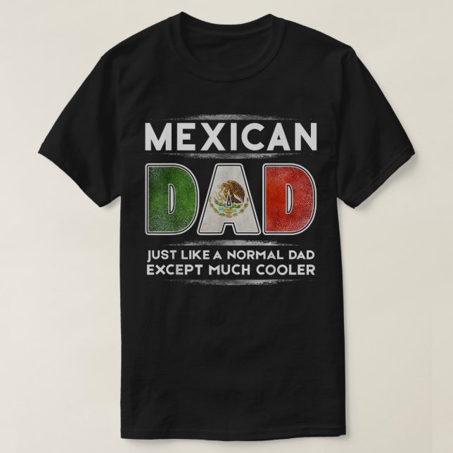 Camiseta Papá mexicano es la bandera del Día del Padre much (Diseño del anverso)