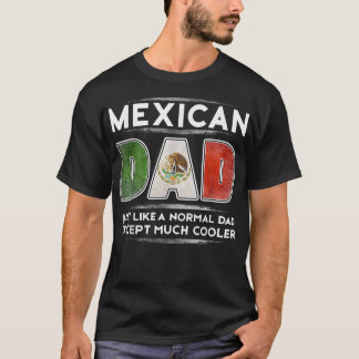 Camiseta Papá mexicano es la bandera del Día del Padre much