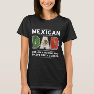 Camiseta Papá mexicano es la bandera del Día del Padre much