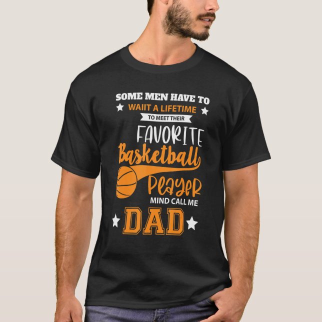 Camiseta Papá, mi jugador favorito de baloncesto para el pa (Anverso)