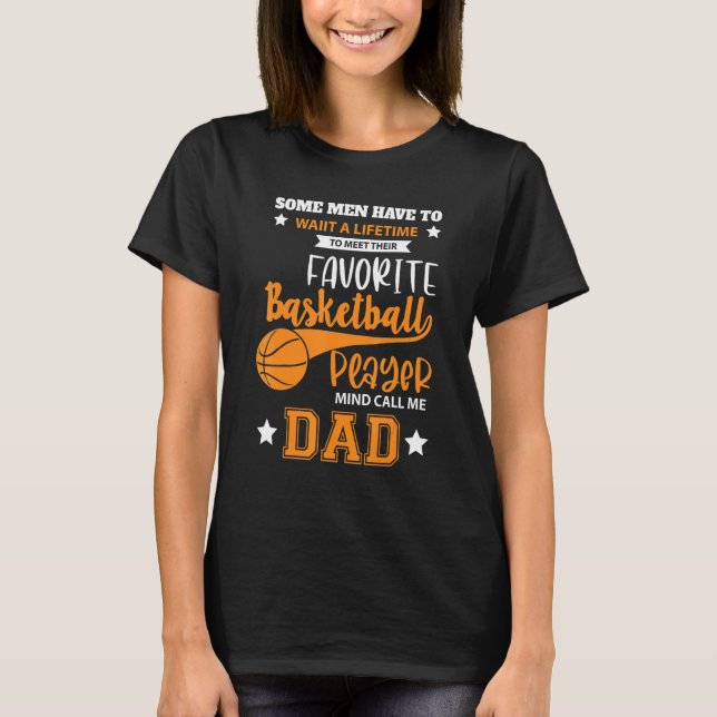 Camiseta Papá, mi jugador favorito de baloncesto para el pa (Anverso)