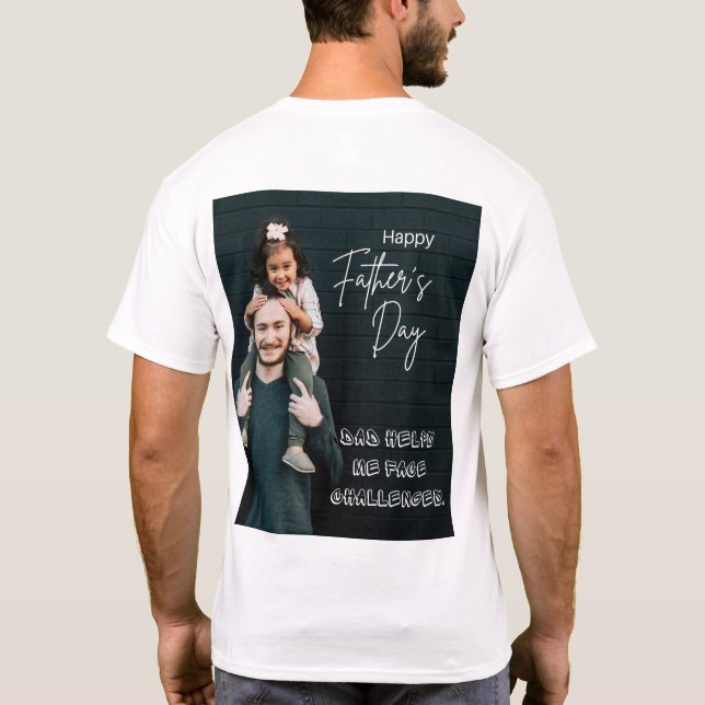 Camiseta Papá: Mi primer amor, mi eterno héroe (Reverso)