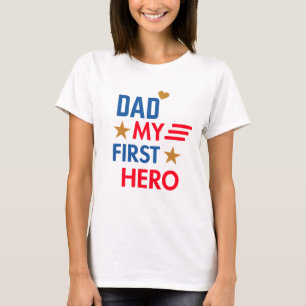 Camiseta Papá Mi Primer Héroe