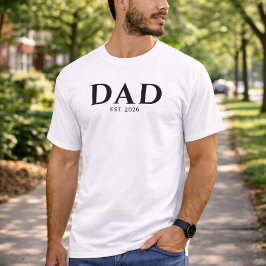 Camiseta Papá minimalista moderno establecido