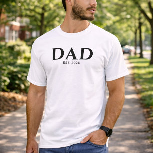 Camiseta Papá minimalista moderno establecido