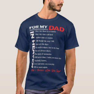 Camiseta Papá mis ángeles T en memoria de los padres en el 