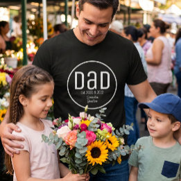 Camiseta Papá moderno establecido nombres sencillos de los 