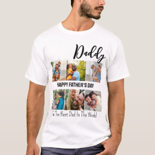 Camiseta Papá moderno Feliz Día de los Padres 6 Collage de