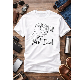Camiseta Papá moderno lindo mejor papá