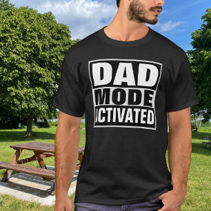 Camiseta Papá Modo Activado Diversión Nuevo Padre