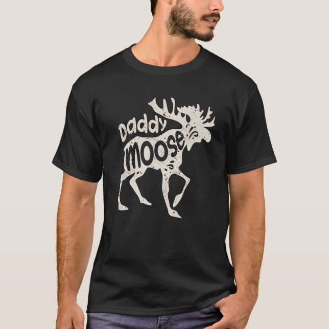 Camiseta Papá Moose Gracioso Día de los Padres Regalos A Lo (Anverso)
