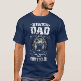 Camiseta Papá Motero Como un papá normal solo que más genia