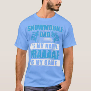 Camiseta Papá mozo de nieve es mi nombre, divertido moto de