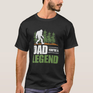 Camiseta Papá mozo eres una leyenda cómica Sasquatch Beli