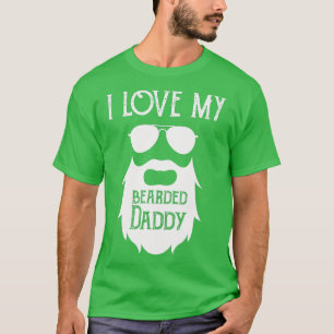 Camiseta Papá mozo para los hombres barbudos en el día de l