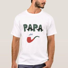 Camiseta Papa mustache father day white T-Shirt