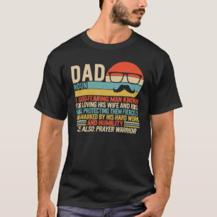 Camiseta Papá Mustache Padre Día de Oración Cristiana Padre