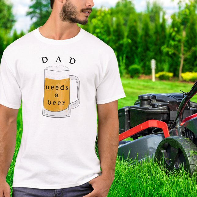 Camiseta Papá Necesita Un Padre De Cerveza (Subido por el creador)