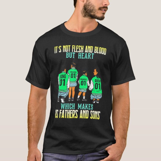 Camiseta Papá negro Melanin Padre Padres de piel marrón Pad (Anverso)