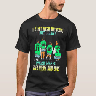 Camiseta Papá negro melanina padre piel marrón niños padres