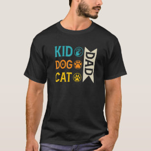 Camiseta Papá Niño Perro Papá Gato Papá Dios de la Pata Par