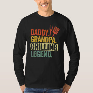 Camiseta Papá Noel Abuelo Gritando Leyenda Padre Grillfathe