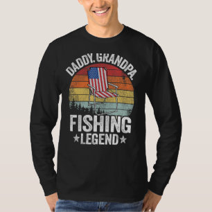 Camiseta Papá Noel Abuelo Leyenda de Pesca Papá Noel