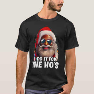 Camiseta Papá Noel Afro Afro-Afro-Americano lo hago para