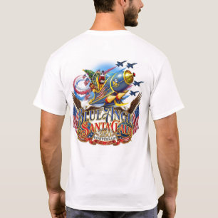 Camiseta Papá Noel Ángel Azul 250 Aniversario de América