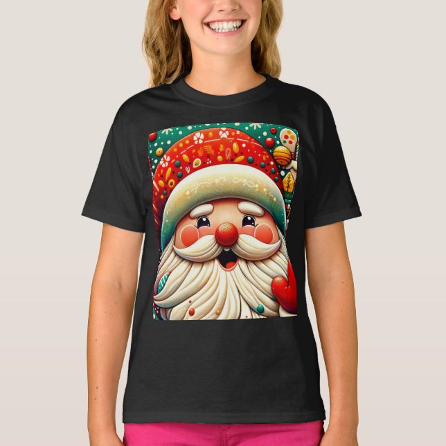 Camiseta Papá Noel Baba Weihnachtsmann Saint Nicholas Kris (Anverso)