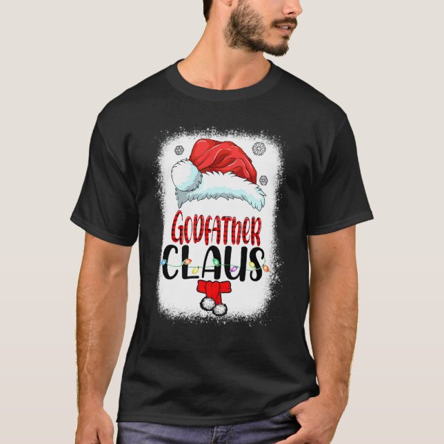 Camiseta Papá Noel Blanqueado Claus Navidad Combinando  (Anverso)