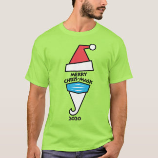 Camiseta Papá Noel con el diseño de la máscara Chris-2020