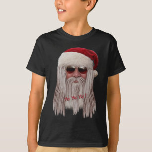 Camiseta Papá Noel con las sombras y teme