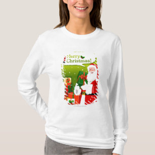 Camiseta Papá Noel con los regalos