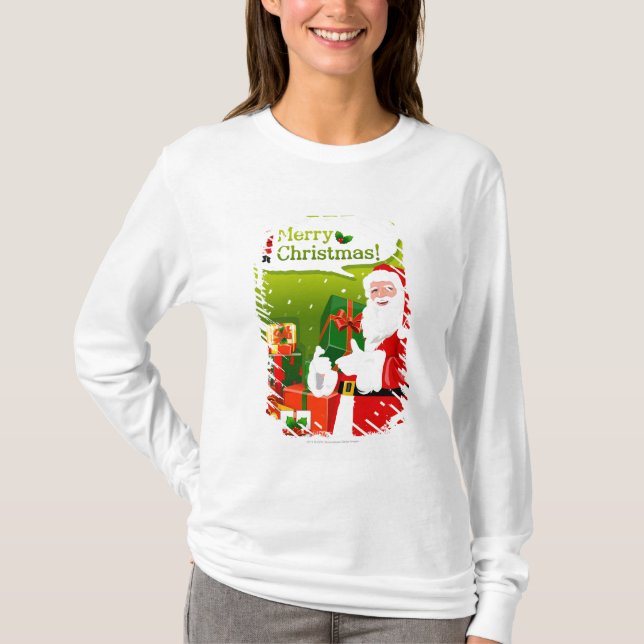 Camiseta Papá Noel con los regalos (Anverso)