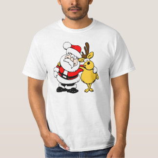 Camiseta Papá Noel con un ciervo