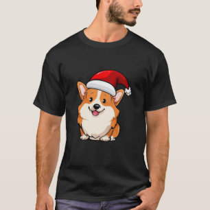 Camiseta Papá Noel Corgi Perro Mamá Niño Chica Navidades Lo